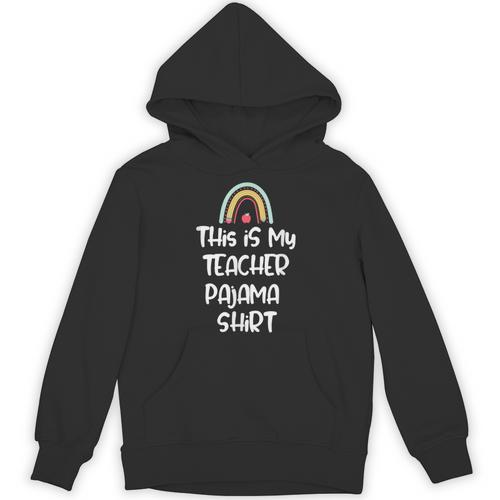 This Is My Teacher Pajama Shirt Teacher Life Tee Unisex Hoodie - teacherstshirts.com