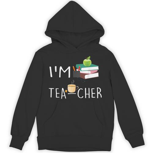 Teacher Puns I'm Tea-Cher Tea Lover Fun Teacher For Men Women Unisex Hoodie - teacherstshirts.com UK