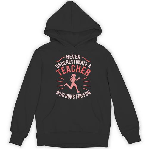 Teacher Who Runs Half Marathon Runner Running Lover Graphic Unisex Hoodie - teacherstshirts.com AU