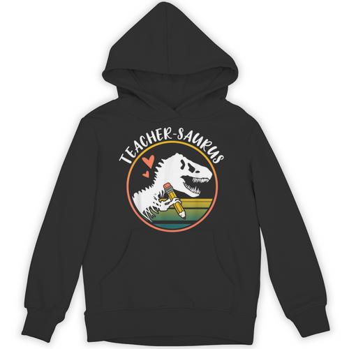 Teacher-Saurus Dinosaur Teacher Design T-Rex Design Unisex Hoodie - teacherstshirts.com