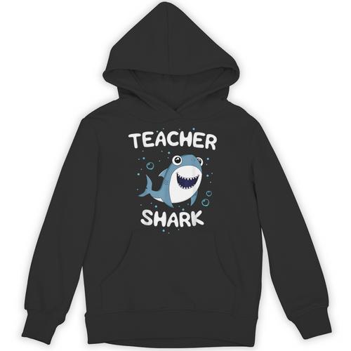 Teacher Shark Teaching Back To School Kindergarten Unisex Hoodie - teacherstshirts.com AU