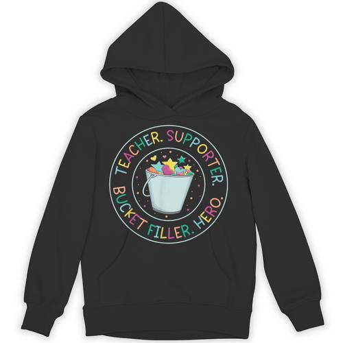Teacher Supporter Bucket Filler Hero Unisex Hoodie - teacherstshirts.com DE