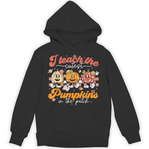 Teacher I Teach The Cutest Pumpkins In The Patch Fall Autumn Unisex Hoodie - teacherstshirts.com AU
