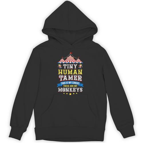 Teacher Tiny Human Tamer This My Circus These Are My Monkeys Unisex Hoodie - teacherstshirts.com