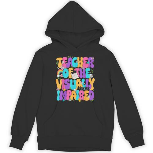 Teacher Of The Visually Impaired Blindness Awareness Unisex Hoodie - teacherstshirts.com AU