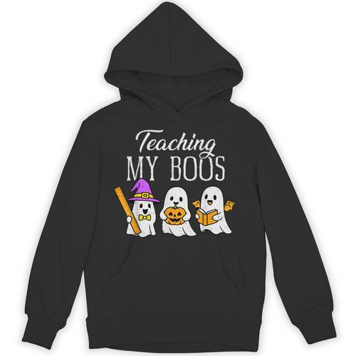 Teaching My Boos Ghost Teacher Halloween Spooky Educator Unisex Hoodie - teacherstshirts.com AU