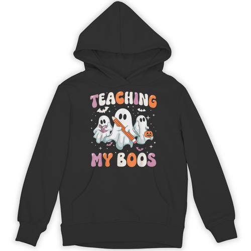 Teaching My Boos Teacher Cute Ghost Teacher Halloween Unisex Hoodie - teacherstshirts.com AU