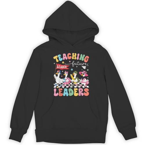 Teaching Future Leaders Groovy Teacher Back To School Unisex Hoodie - teacherstshirts.com UK