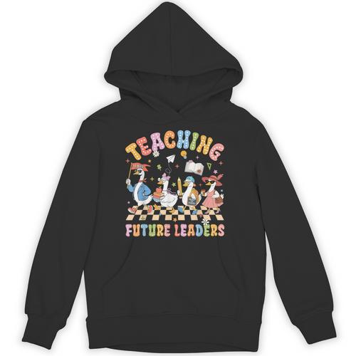 Teaching Future Leaders Teacher Back To School Cute Goose Unisex Hoodie - teacherstshirts.com AU