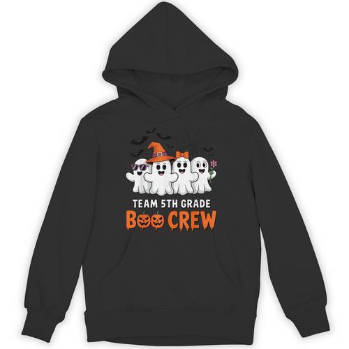 Team 5th Grade Boo Crew Halloween Teacher Student Costume Unisex Hoodie - teacherstshirts.com DE