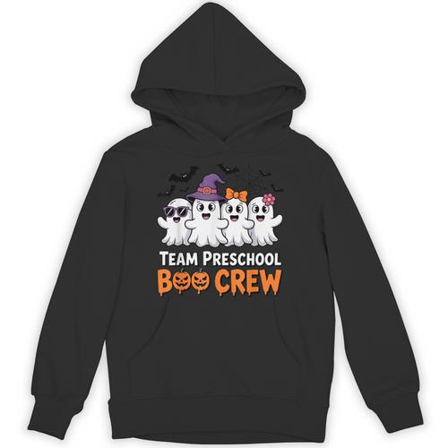 Team Preschool Boo Crew Halloween Teacher Student Costume Unisex Hoodie - teacherstshirts.com DE