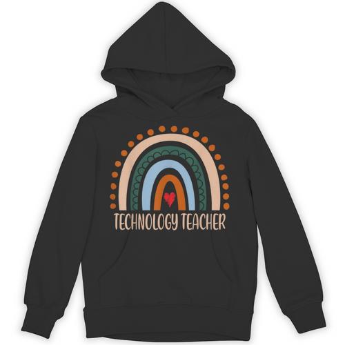 Technology Teacher Rainbow Appreciation Day Back To School For Men Women Unisex Hoodie - teacherstshirts.com CA