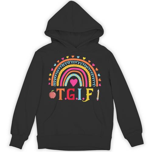 TGIF Teacher Appreciation Alphabet Thank God It's Friday For Men Women Girls Kids Unisex Hoodie - teacherstshirts.com