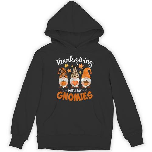 Thanksgiving Shirts For Women With My Gnomies Teachers Gnome Unisex Hoodie - teacherstshirts.com AU