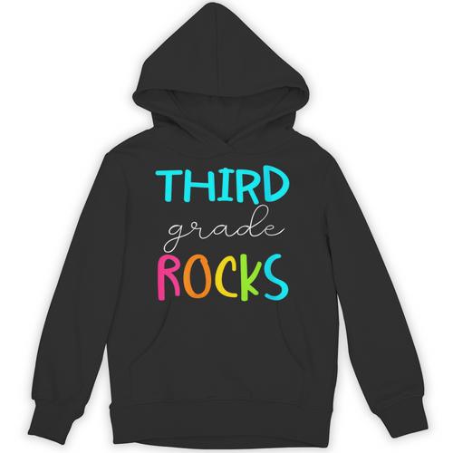 Third Grade Rocks Shirt Team 3rd Grade Teacher Unisex Hoodie - teacherstshirts.com AU