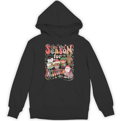 Tis The Season For Inclusion Christmas Sped Teacher Unisex Hoodie - teacherstshirts.com DE
