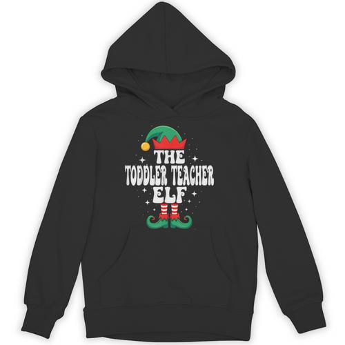The Toddler Teacher Elf Christmas Matching Family Unisex Hoodie - teacherstshirts.com AU