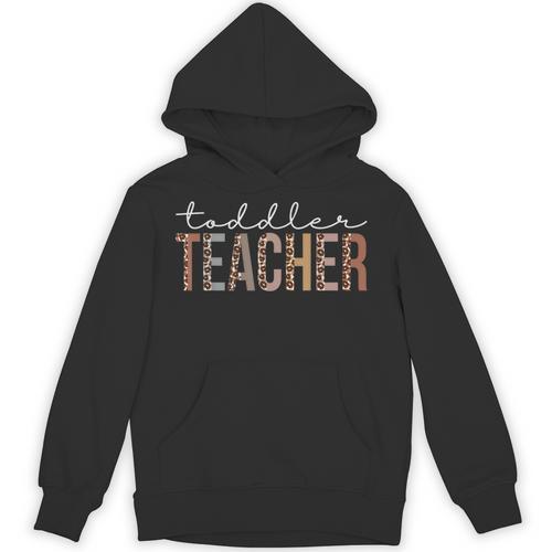 Toddler Teacher Leopard Appreciation For Women For Work Unisex Hoodie - teacherstshirts.com