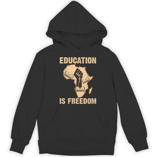 History Education Is Freedom African Map Black Teacher Unisex Hoodie - teacherstshirts.com UK