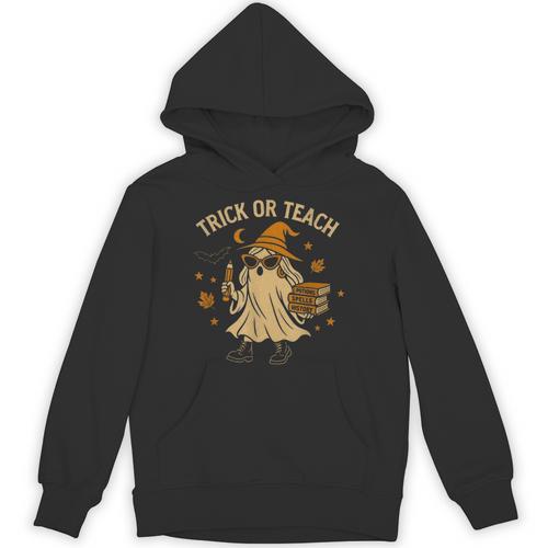 Trick Or Teach Halloween Teacher Unisex Hoodie - teacherstshirts.com UK