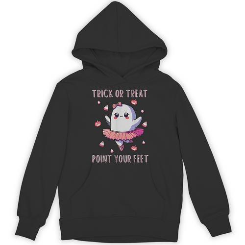 Trick Or Treat Point Your Feet Halloween Ghost Dance Teacher Unisex Hoodie - teacherstshirts.com AU