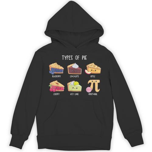 Types Of Pie Pi Day Math Teacher Geek 314 Math Pun Unisex Hoodie - teacherstshirts.com DE