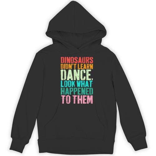 Vintage Dinosaurs Didn't Learn Dance Dance Teacher Unisex Hoodie - teacherstshirts.com AU