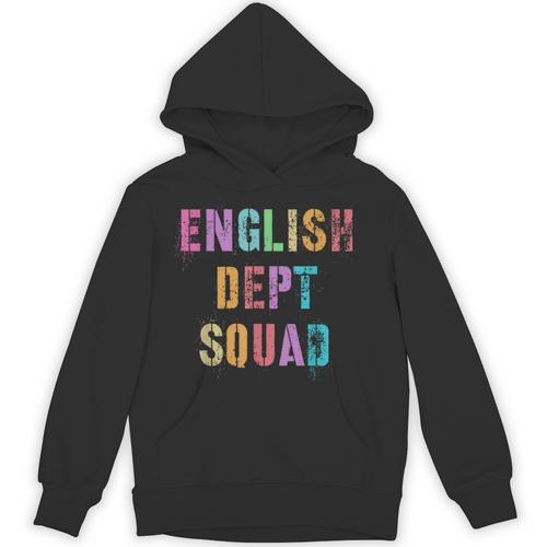 Vintage ENGLISH DEPT SQUAD Back To School Teacher Student Unisex Hoodie - teacherstshirts.com AU