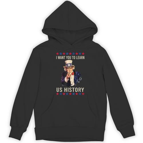 I Want You To Learn US History American Teacher School For Men Women Unisex Hoodie - teacherstshirts.com