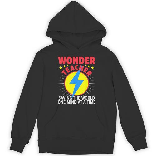 Wonder Teacher Costume Shirt Teacher Halloween Costume Men Women Unisex Hoodie - teacherstshirts.com