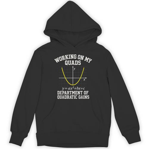 Working On My Quads Algebra Math Gym Teacher Unisex Hoodie - teacherstshirts.com DE