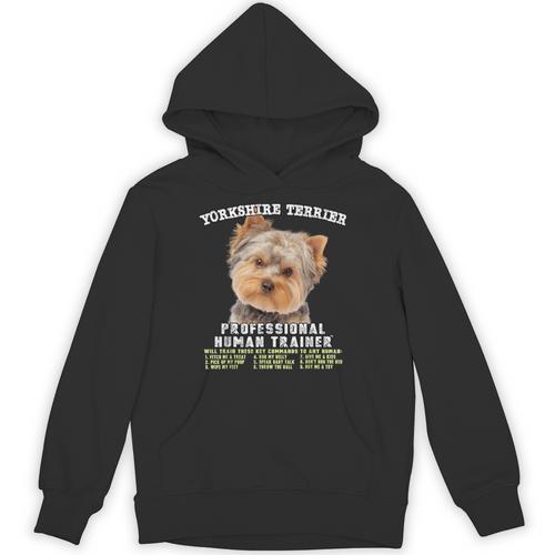 Yorkshire Terrier Yorkie Dog Professional Human Trainer Unisex Hoodie - Bostonterriersmerch.com
