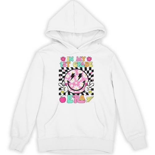 In My 1st Grade Era Smile Face Back To School Teacher Kid Unisex Hoodie - teacherstshirts.com AU