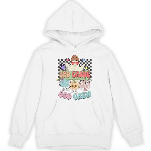 3rd Grade Boo Crew Third Grade Halloween Costume Teacher Kid Unisex Hoodie - teacherstshirts.com AU