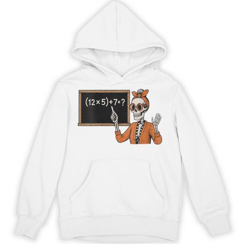 67 Teacher Halloween Skeleton Six Seven Meme Brainrot Math Unisex Hoodie - teacherstshirts.com AU
