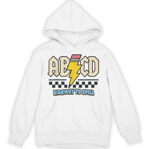ABCD Highway To Spell Pencil Teacher & Student Font Me Unisex Hoodie - teacherstshirts.com CA