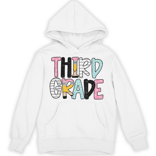 Back To School Third Grade Teacher First Day Of 3rd Grade Unisex Hoodie - teacherstshirts.com UK
