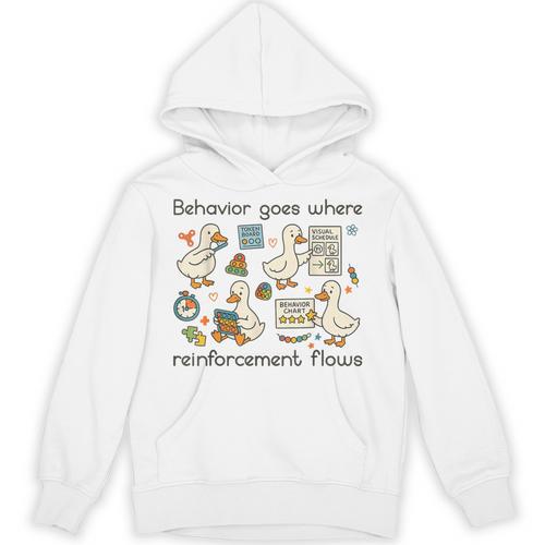 Behavior Analyst Silly Goose RBT ABA Therapy Sped Teacher Unisex Hoodie - teacherstshirts.com DE