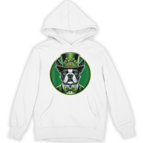 Boston Terrier Dog St Patricks Day Irish Pet Lover Men Women Kids Unisex Hoodie - Bostonterriersmerch.com