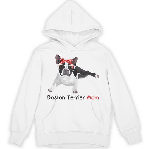 Boston Terrier Mom Bandana Boston Terrier Dog Unisex Hoodie - Bostonterriersmerch.com