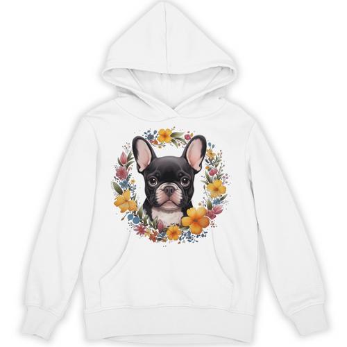 Boston Terrier Mom Floral Bostie Dog Lover Flowers Cute Unisex Hoodie - Bostonterriersmerch.com