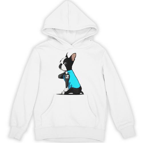 Boston Terrier Tattoos I Love Mom Unisex Hoodie - Bostonterriersmerch.com