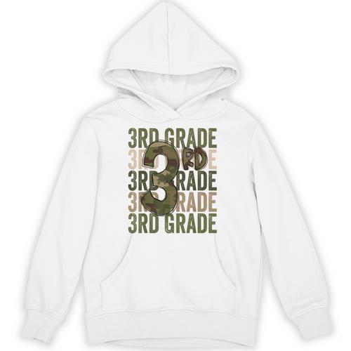 Camo Team 3rd Grade Squad Back To School Teacher Kids Boys Unisex Hoodie - teacherstshirts.com