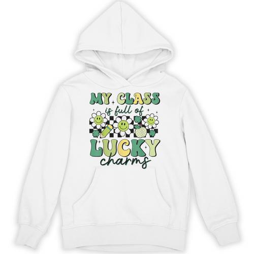 My Class Is Full Of Lucky Charms St Patricks Day Teacher Unisex Hoodie - teacherstshirts.com AU