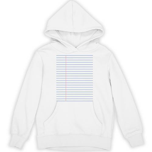 Colleged Ruled Paper Lined Writer Student Professor Teacher Unisex Hoodie - teacherstshirts.com CA