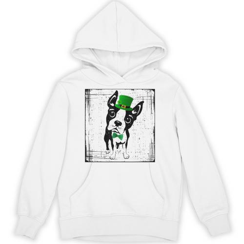 Cool Saint Patrick's Boston Terrier T Shirt For Dogs Lovers Unisex Hoodie - Bostonterriersmerch.com