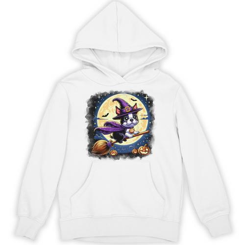 Cute Boston Terrier Halloween Costume Dog Lover Women Girls Unisex Hoodie - Bostonterriersmerch.com