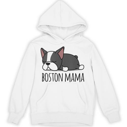 Cute Boston Terrier Boston Mama Unisex Hoodie - Bostonterriersmerch.com UK