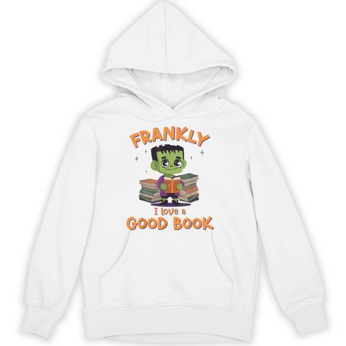 Cute Halloween Teacher Librarian Frankenstein Reading Books Unisex Hoodie - teacherstshirts.com