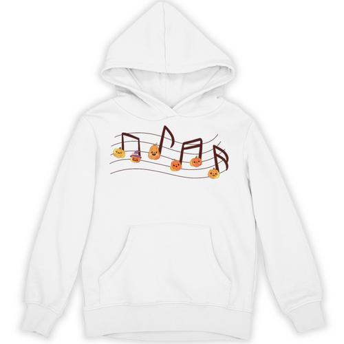Fall Music Teacher Halloween Pumpkin Music Note Fall Teacher Unisex Hoodie - teacherstshirts.com AU